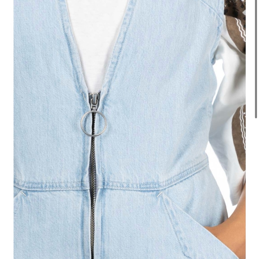 Kapital Blue Denim Overalls Wide-Leg Salopette NWT size 1 - Picture 6 of 17